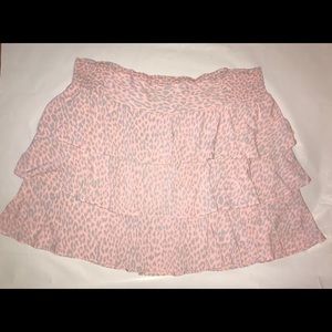 Torrid Size 2 Animal Print 3 Tier Ruffled Skirt